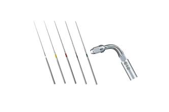 Zestaw pilników wraz z uchwytem do skalera piezoelektrycznego Endo Kit E12 (zęby boczne)